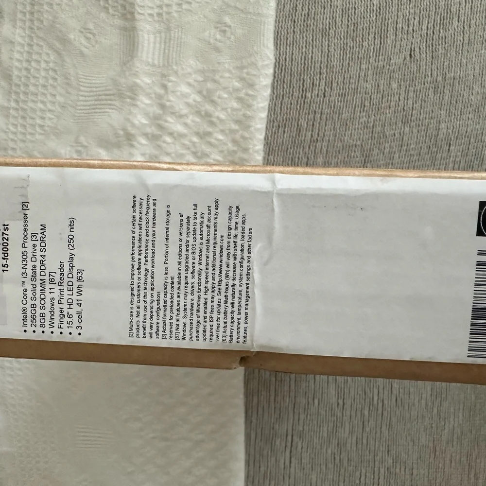 NEW HP 15.6